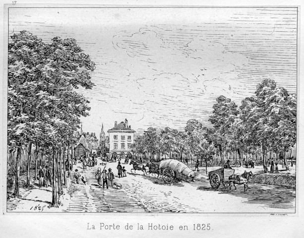 La porte de la Hotoie en 1825