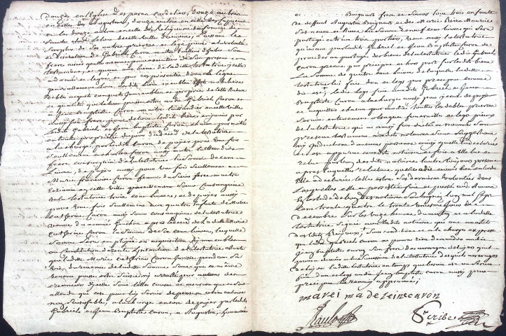 Etude de Me Jacques Scribe à Amiens (étude n°6). Minutes de l'année 1734