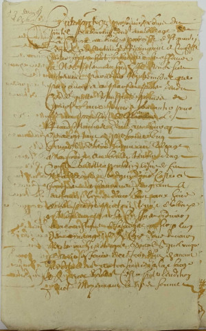 Etude de Me Charles Louvet à Ault. Minutes de l'année 1656