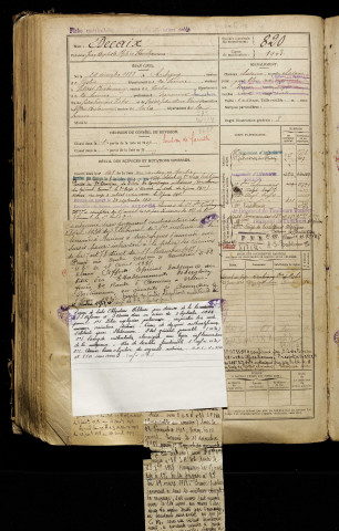 Decaix, Jean Baptiste Philéas Stanislas, né le 24 décembre 1888 à Aubigny (Somme), classe 1908, matricule n° 820, Bureau de recrutement d'Amiens