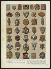 Page de l'Illustration : insignes particuliers de quelques corps de troupes de l'armée française