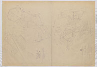 Plan du cadastre rénové - Hailles : sections X et Z