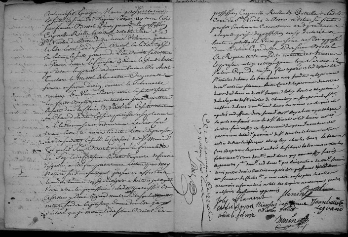 Etude de Me François Henin à Amiens (étude n°3). Minutes de l'année 1740