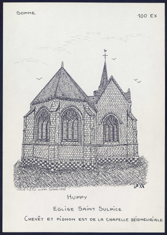 Huppy : église Saint-Sulpice - (Reproduction interdite sans autorisation - © Claude Piette)