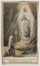 Apparition de la Sainte Vierge. Apparition de la Vierge à Bernadette Soubirous à Lourdes