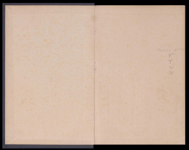 Table des successions et absences du bureau de Hornoy-le-Bourg (Seules les lettres F, T, V et W sont renseignées)