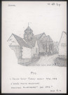 Pys : église Saint-FurSy avant 1914-1918 - (Reproduction interdite sans autorisation - © Claude Piette)