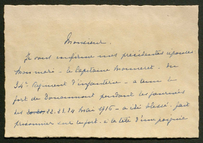 Témoignage de Guy, Jean et correspondance avec Jacques Péricard