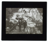 Suisse départ pour le lac Noir - pont près Zermatt - juillet 1903