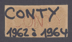 Table des successions et absences du bureau de Conty