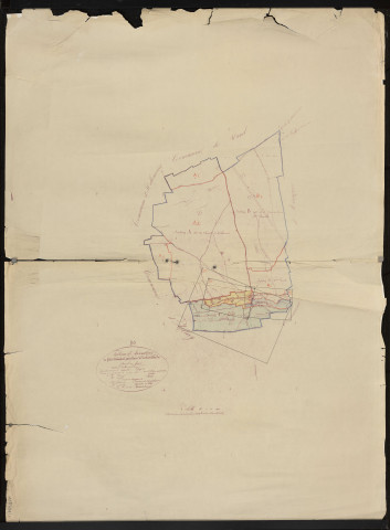 Plan du cadastre rénové - Airaines (Dreuil-Hamel) : tableau d'assemblage (TA)