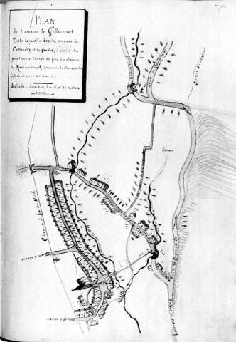 Plan du hameau de Gollencourt