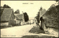 Carte postale intitulée "Marigny. Entrée". Correspondance de Raymond Paillart à son fils Louis