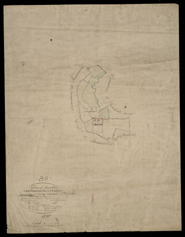 Plan du cadastre napoléonien - Lawarde-Mauger-L'hortoy (L'Hortoy) : tableau d'assemblage