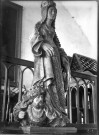 Eglise de Sailly-Flibeaucourt : statue de sainte Catherine