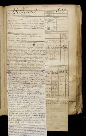 Bilhaut, Marceau Christian, né le 01 mars 1892 à Longpré-les-Corps-Saints (Somme), classe 1912, matricule n° 807, Bureau de recrutement d'Abbeville