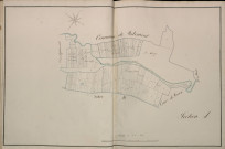 Plan du cadastre napoléonien - Atlas cantonal - Mericourt-L'abbe (Méricourt l'Abbé) : développement village et D2