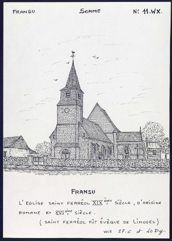 Fransu : église Saint-Ferréol - (Reproduction interdite sans autorisation - © Claude Piette)
