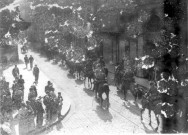 Guerre 1914-1918. L'entrée de la cavalerie allemande dans Amiens le 7 septembre 1914