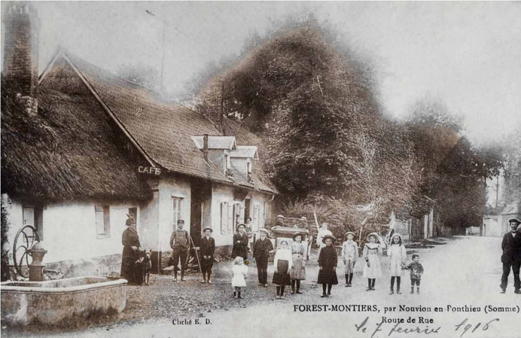 Forest-Montiers, par Nouvion-en-Ponthieu. Route de Rue