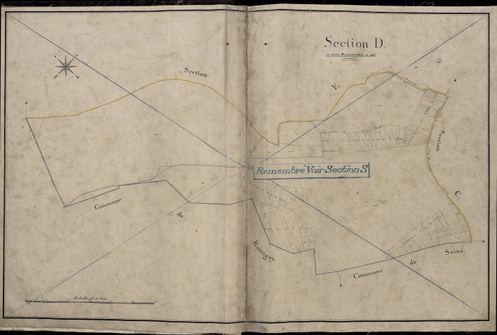 Plan du cadastre napoléonien - Atlas communal - Saint-Fuscien : D
