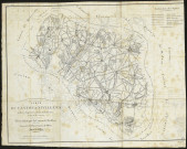 Carte du canton de Nivillers, réduite d'après le plans du cadastre à l'échelle de 1 à 50000 pour être annexée au précis statistique du canton de Nivillers inséré dans l'annuaire du département de l'Oise. Année 1830