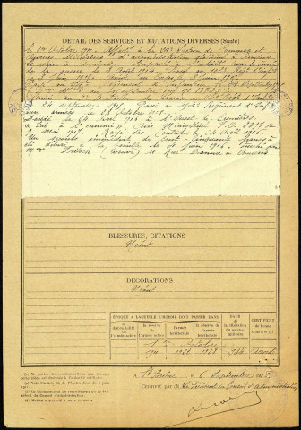 Fritsch, Paul Charles Philippe, né le 22 novembre 1887 à Dury (Somme), classe 1907, matricule n° 492, Bureau de recrutement d'Amiens