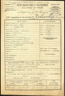 Balavoine, Henri Charles, né le 05 juin 1878 à Abbeville (Somme), classe 1898, matricule n° 534, Bureau de recrutement d'Abbeville