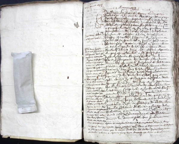 Etude de Me Antoine Ricard à Amiens (étude n°25). Minutes de l'année 1653