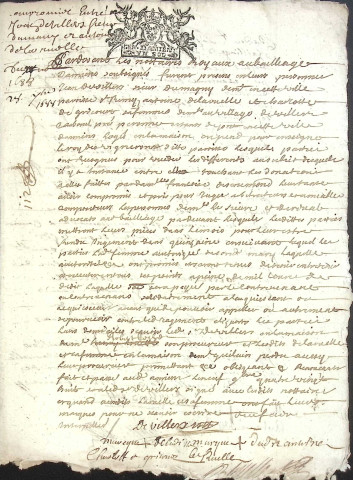 Etude de Me Henri Louette à Amiens (étude n°22). Minutes de l'année 1688