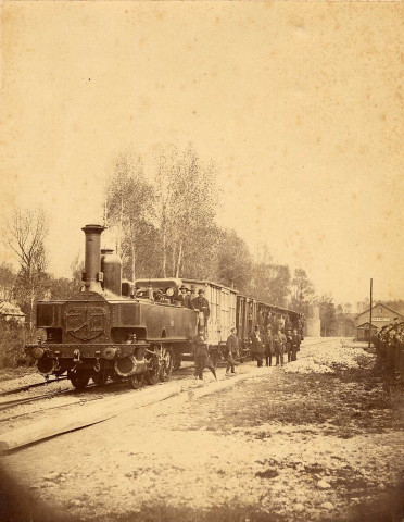 Inauguration d'une des premières lignes de chemin de fer en gare d'Airaines