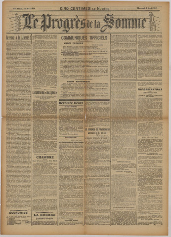 Le Progrès de la Somme n° 14204