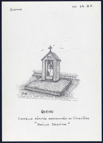 Quend : chapelle abandonnée au cimetière - (Reproduction interdite sans autorisation - © Claude Piette)