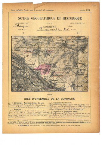 Foucaucourt-Hors-Nesle : notice historique et géographique sur la commune