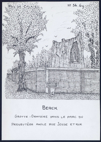 Berck (Pas-de-Calais) : grotte oratoire - (Reproduction interdite sans autorisation - © Claude Piette)
