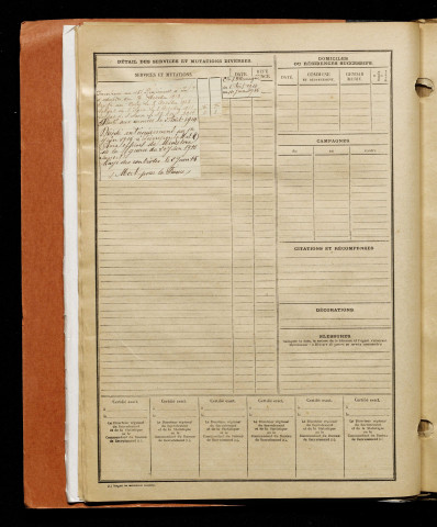 Dellerie, Maurice Julien, né le 08 juin 1892 à Étaples (Pas-de-Calais), classe 1912, matricule n° 764, Bureau de recrutement d'Amiens