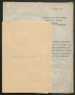 Témoignage de Cardyn, A. (Médecin) et correspondance avec Jacques Péricard