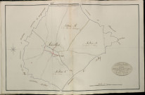 Plan du cadastre napoléonien - Atlas cantonal - Assevillers : tableau d'assemblage