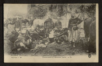 GUERRE 1914-1915. RIBECOURT. CAMPEMENT DE SPAHIS MAROCAINS. ENCAMPMENT OF MOROCCAN SPAHIS