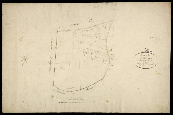Plan du cadastre napoléonien - Varennes : D2
