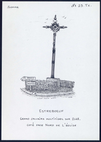 Estréboeuf : grand calvaire multitiges - (Reproduction interdite sans autorisation - © Claude Piette)