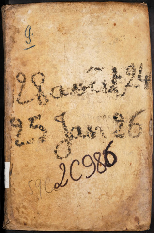 Contrôle des actes du bureau de Corbie pour la période du 28 août 1724 au 25 janvier 1726