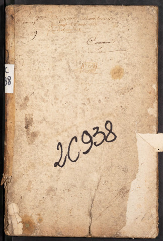 Centième denier du bureau de Conty pour la période du 3 avril 1727 au 18 juin 1728