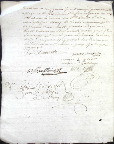 Etude de Me Jean-Baptiste Denis à Amiens (étude n°11). Minutes de l'année 1712