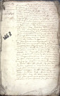 Etude de Me Nicolas Boyenval à Amiens (étude n°5). Minutes de l'année 1663