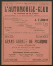 L'Automobile-club de Picardie et de l'Aisne. Revue mensuelle, 135, octobre 1922