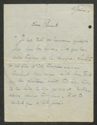 Témoignage de Coomans, Charles (Lieutenant aviateur) et correspondance avec Jacques Péricard