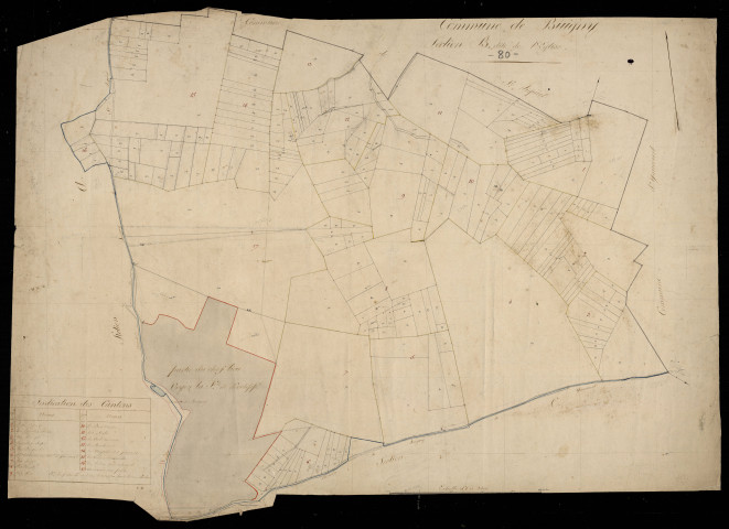 Plan du cadastre napoléonien - Buigny-L'abbe (Buigny) : Eglise (L'), B
