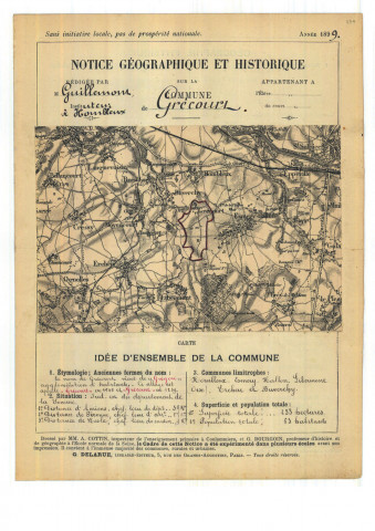 Grécourt : notice historique et géographique sur la commune