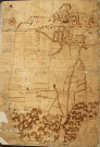 Plan figuratif du village, du terroir et des bois de Nesle l'hôpital